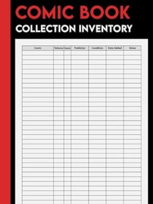 Comic Book Collection Inventory: Inventory Book Ideal for Comic Book Collectors.