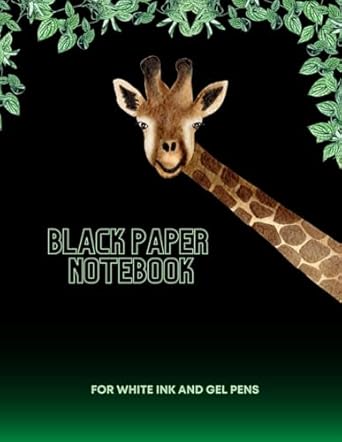 BLACK PAPER NOTEBOOK FOR WHITE INK AND GEL PENS: It is a notebook with black pages and lines designed especially for gel pens. You can write and draw on it uniquely and beautifully