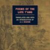 Poems Of The Late T'ang