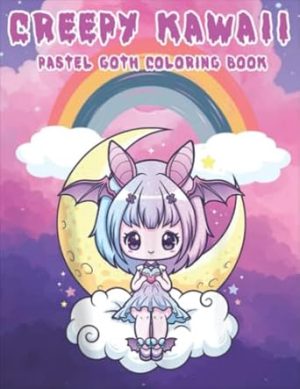 Creepy Kawaii Pastel Goth Coloring Book: Cute And Creepy Creatures Coloring Book For Adults Relaxation | Horror Coloring Book With Cute Creepy And Spooky Famous Monsters