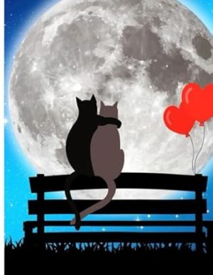 two lovely cat notebook journal for writing cat lovers girls and boys: two lovely cat loking in the sky