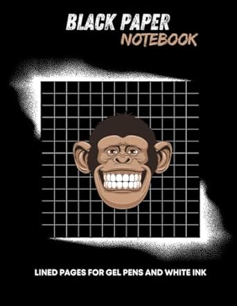 Black Paper Notebook LINED PAGES FOR GEL PENS AND WHITE INK: Black Page Journals