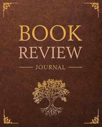 Book Review Journal: 100 Record Pages For Book Lovers | The Tree of Life; Elegant Leather Design