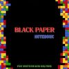 BLACK PAPER NOTEBOOK FOR WHITE INK AND GEL PENS: It is a notebook with black pages and lines designed especially for gel pens. You can write and draw on it uniquely and beautifully
