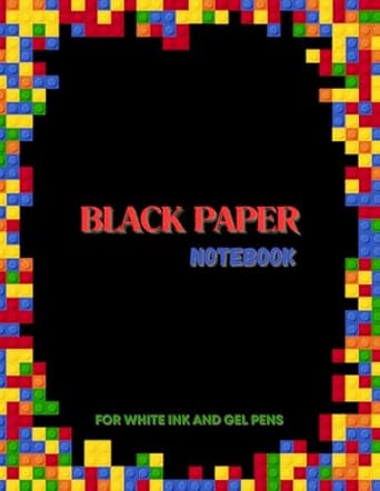 BLACK PAPER NOTEBOOK FOR WHITE INK AND GEL PENS: It is a notebook with black pages and lines designed especially for gel pens. You can write and draw on it uniquely and beautifully