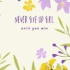 NEVER GIVE UP GIRL: Nice and perfect notebook for girls