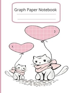 Graph Paper Notebook: Grid Paper Notebook of cat, Grid Paper for Math and Science Students, Quad Ruled 5x5