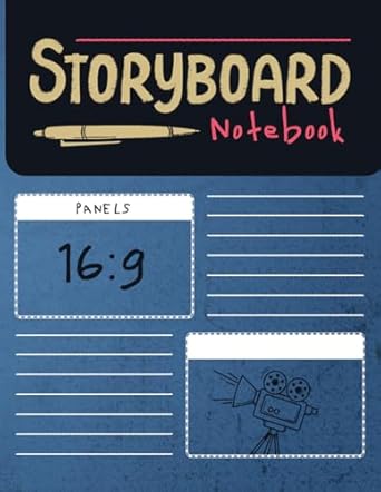 Storyboard Notebook: 16:9 Thumbnail Template Panels, Large Story Board Sketch Pad for Professional Storyboarding Journal for Directors, Students, Animators & Artists