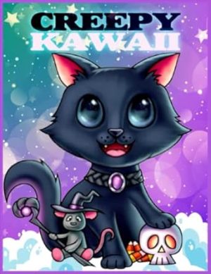 Creepy Kawaii Coloring Book: Cute And Scary Pastel Goth Coloring Pages For Kids And Adults Relaxation