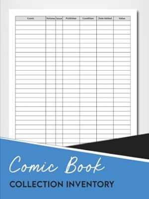 Comic Book Collection Inventory: Inventory Book Ideal for Comic Book Collectors.