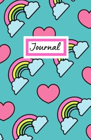 Kentoria Hardcover Rainbow and Heart Design Journal: Gorgeous Notebook Journal with Lined Pages