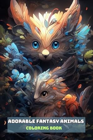 Cute Coloring Book Fun: Adorable Fantasy Animals To Color