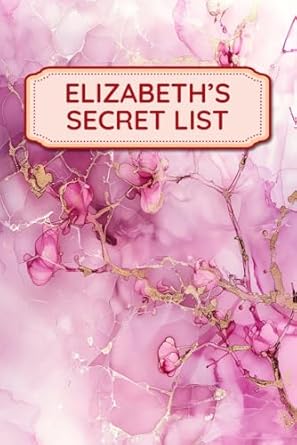 Elizabeth's Secret List: Organized Password Keeper with Alphabetical Tabs for Easy Lookup