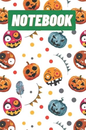 Notebook: Halloween funny notebook for kids, son, daughter, mom and dad