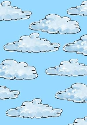 Cloud Notebook | A5 format, squared/grid, 120 pages