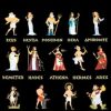 Greek Gods and Goddesses Notebook: Ancient Greek Mythology Olympians Gods Blank Lined Notebook