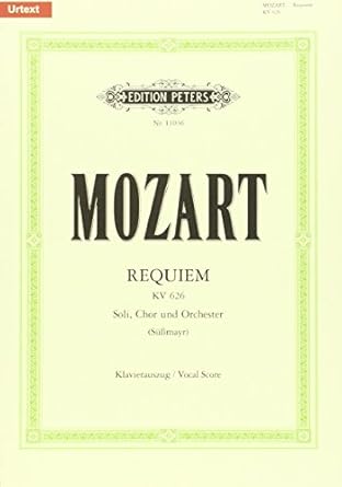 Requiem in D minor K626 (Completed by F. X. Süßmayr) (Vocal Score)