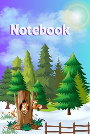 LITTLE SQUIRREL N PINE TREE: Note book 150 pages lined, 6"x9"