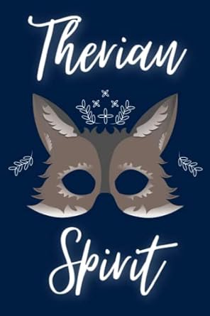 Therian Spirit Notebook: Wolf Mask Lined Journal