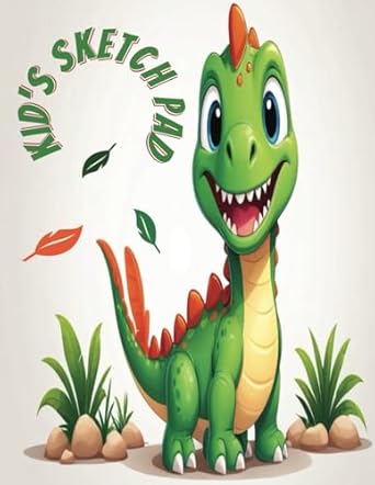 Kid's Sketch Pad: Large blank paper sketch pad for kid's Paperback