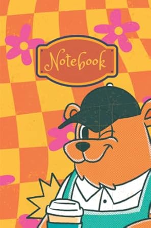 Notebook: Cute Retro Themed Notebook, 120 pages, Kids Journal, Diary and Back to School Supplies