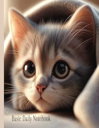 Basic Daily Notebook: Beautiful Simple Classic Notebook Cover with a Matte Finish | Wide ruled, 240 pages | 8.5" x 11"