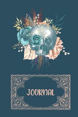 Gothic Journal Blank Lined Pages With Pastel Colored Floral Skull on the Cover: Floral Skull Composition Notebook for Goths, Girls, Women and Adults
