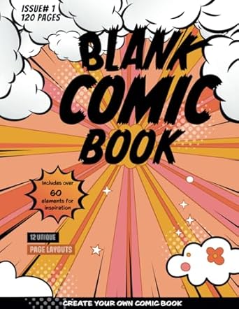 Blank Comic Book: Create your own story or graphic novel