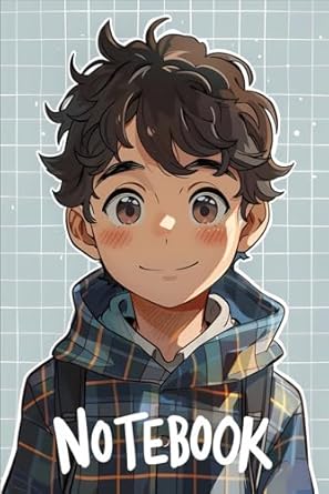 Notebook: Cute Anime Boys Journal | 6x9 IN, 110 Pages.