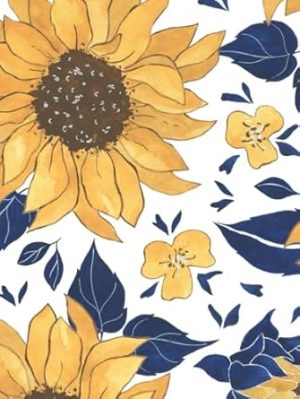 Composition Notebook: Stylish sunflower notebook for kids and adults/ 76 pages