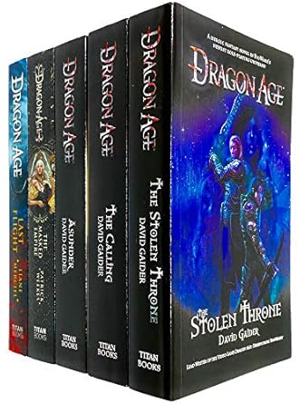 Dragon Age 5 Books Series Collection Set by David Gaider (Stolen Throne, Calling, Asunder, Masked Empire & Last Fight)