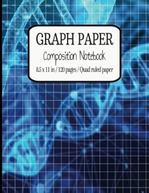 Graph Paper Composition Notebook: Quad Ruled 4x4, Grid Paper for Math and Science Students ( 110 Pages, 8.5 x 11) ( DNA Edition)