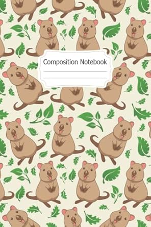 Quokka Composition Notebook: Quokka Blank Lined Composition Notebook To Write Notes Password, Notepad, To Do Lists