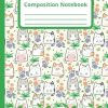 Cute Kawaii Cats Pattern Composition Notebook: Cute Cat Lover Large Notebook for Children, Girls and Artist kids, Gifts for Teens Kids Students Girls for Home School College For cats Lover