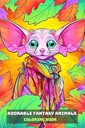 Cute Coloring Book Fun: Adorable Fantasy Animals To Color