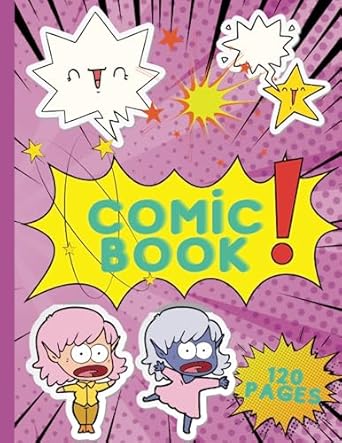 Blank Comic Book: 8.5 x 11 inch 120 pages - comic book for kids - DRAW YOUR OWN COMIC BOOK for Kids and Adults - Blank Comics