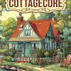 Cottagecore Livre de Coloriage: Page De Coloriage Cottagecore, Sérénité Dans Une Campagne Fantaisiste