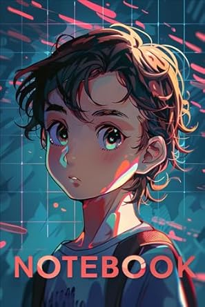Notebook: Cute Anime Boys Journal | 6x9 IN, 110 Pages for School Projects.