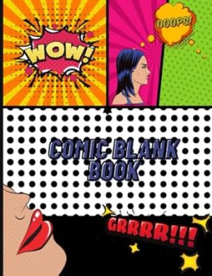 Comic Book - Create Your own Comics, Various Comic Templates, Cartoon, Large 8.5" x 11"