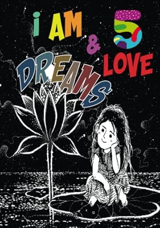I Am 5 & Love DREAMS: With CUTE UNICORN inside, Hardcover Notebook Journal Composition Book, Space to Write and Draw, and Positive Sayings! A Diary for Girls / Birthday Present for 5 Years Old Girls.