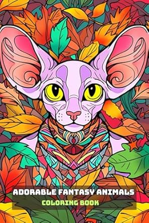 Cute Coloring Book Fun: Adorable Fantasy Animals To Color