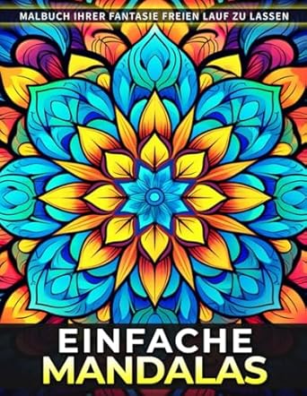 Einfache Mandalas Malbuch: Eine Entspannende Malseite Mit Einfachen Mandalas Für Erwachsene. Finden Sie Ruhe Und Kreativität Durch Meditative Kunsttherapie
