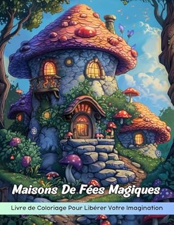 Maisons De Fées Magiques Livre de Coloriage: Page De Coloriage Des Maisons De Fées Magiques, Habitations Enchantées Pour L’Exploration Créative