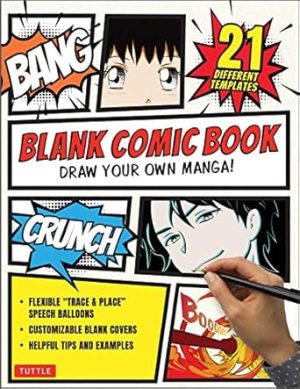 Blank Comic Book: Draw Your Own Manga! Sketchbook Journal Notebook