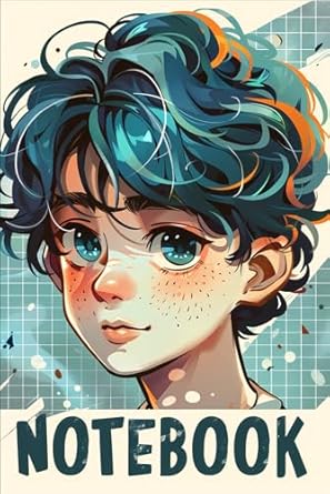 Notebook: Cute Anime Boys Journal | 6x9 IN, 110 Pages.