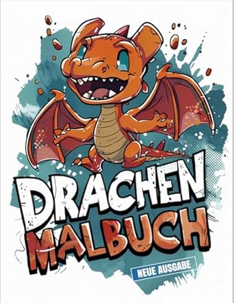 Drachen Malbuch: JUMBO Malbuch für Kinder von 5-8 Jahren, Jungen und Mädchen | 50+ Drachen-Bilder.