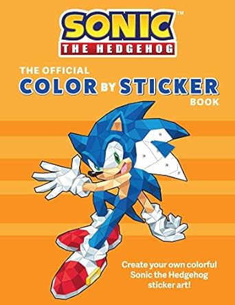 Sonic the Hedgehog: The Official Color by Sticker Book (Sonic Activity Book)
