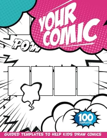 Comic Drawing Book: Blank Birthday Book for Comics Making for Girls | Kids Travel Activities 8 Year Old