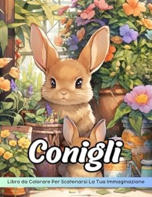 Conigli Libro da Colorare: Pagina Da Colorare Di Conigli, Adorabili Coniglietti Per La Colorazione Creativa