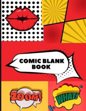Comic Book - Create Your own Comics, Various Comic Templates, Cartoon, Large 8.5" x 11"